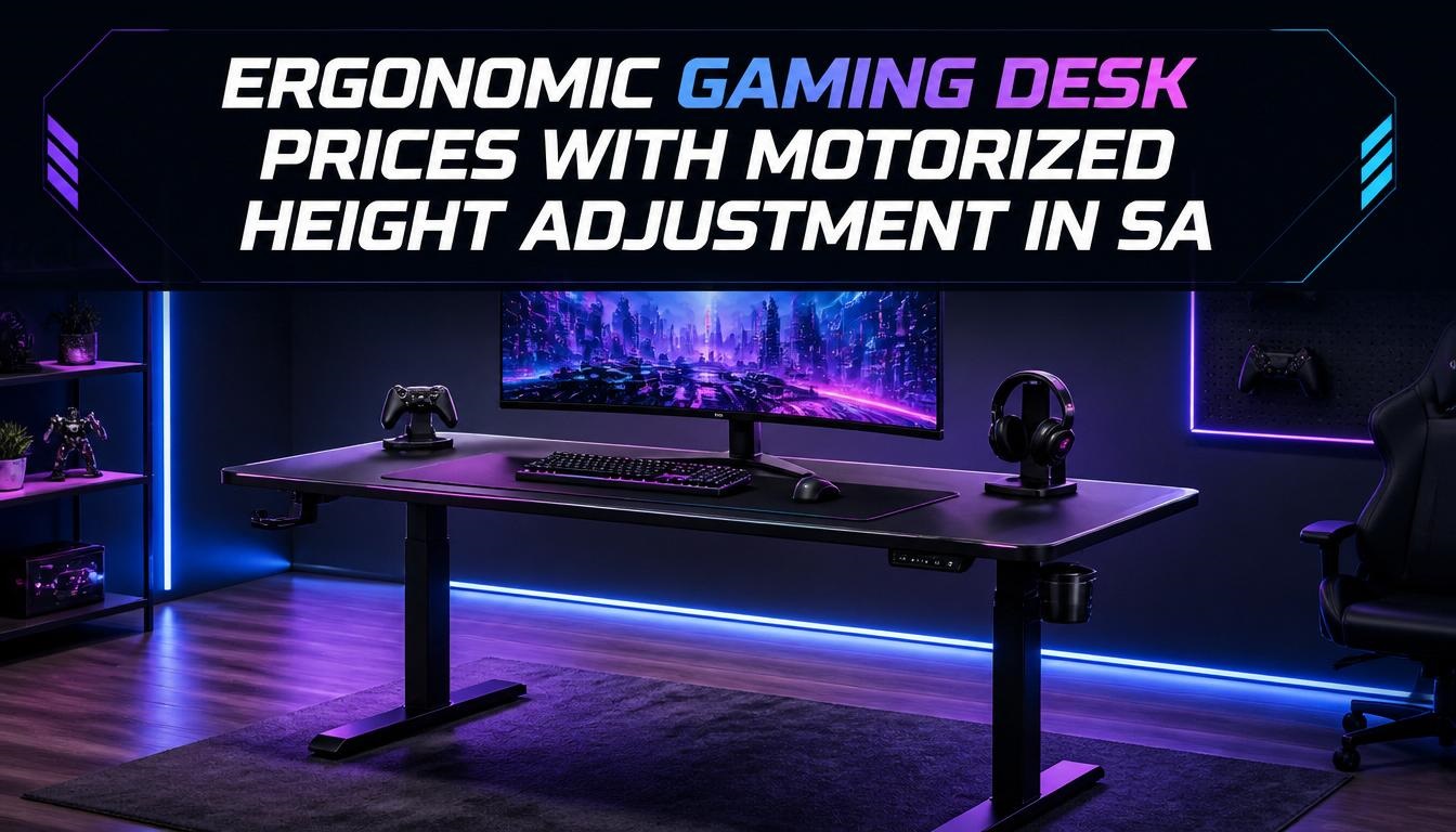 Ergonomic Gaming Desk Prices with Motorized Height Adjustment in SA Ergonomic Gaming Desk Prices with Motorized Height Adjustment in SA