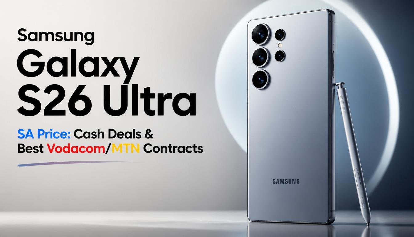 Samsung Galaxy S26 Ultra SA Price: Cash Deals & Best Vodacom/MTN Contracts Samsung Galaxy S26 Ultra SA Price: Cash Deals & Best Vodacom/MTN Contracts